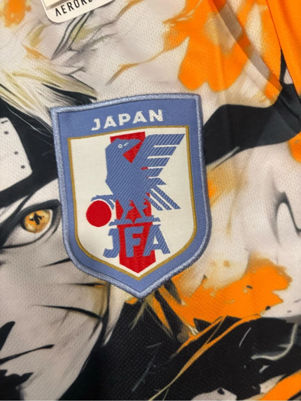 adidas Japan Graphic Soccer jersey Naruto shippuden concept slim fit jersey